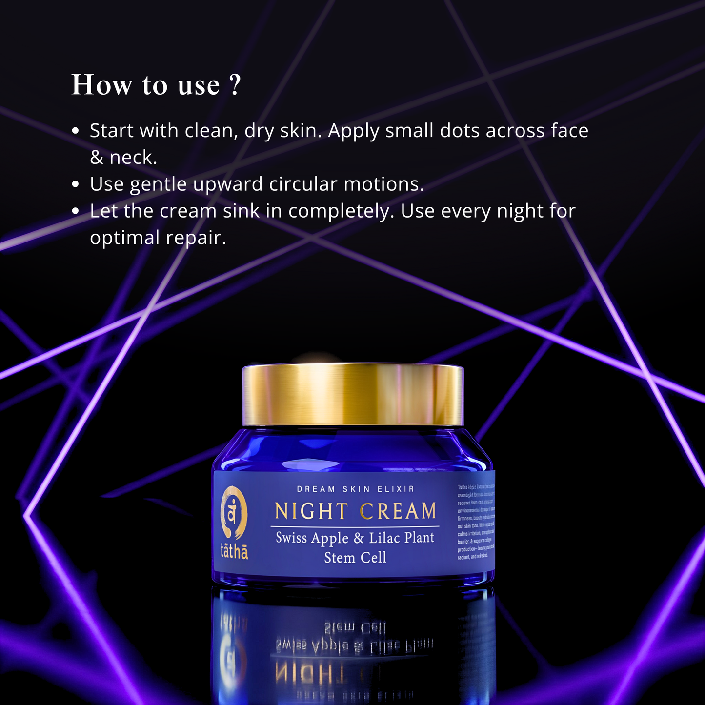 Night Cream with Swiss Apple & Lilac Pllant Stem cells