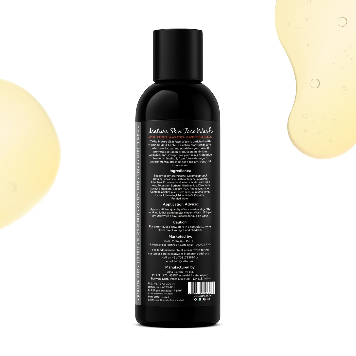 Centella Asiatica Plant Stem Cell - Mature Skin Face Wash