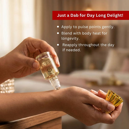 Tatha Rose Attar Alcohol-Free Roll-On Perfume for Women & Men