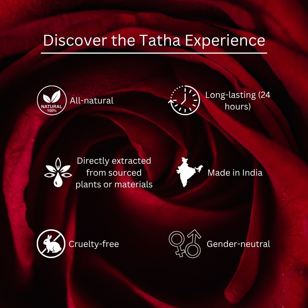 Tatha Rose Attar Alcohol-Free Roll-On Perfume for Women & Men
