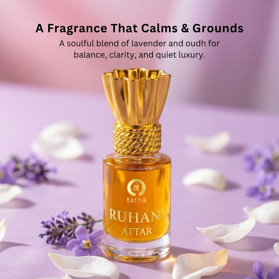 Ruhani Attar | Lavender & Oudh Natural Perfume | 6ML
