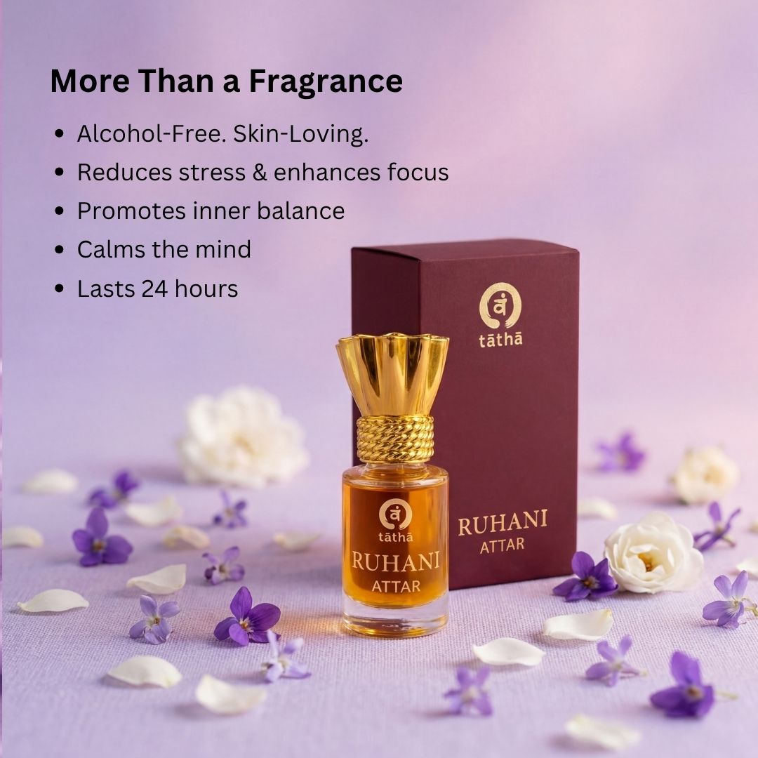 Ruhani Attar | Lavender & Oudh Natural Perfume | 6ML