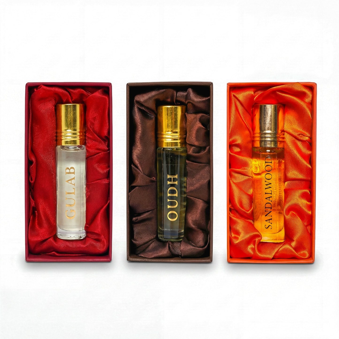 Timeless Fragrance Trio – Gulab, Oudh & Sandalwood
