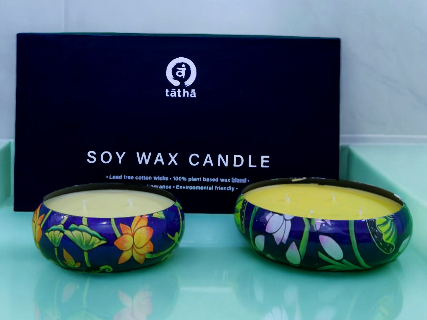 Meena Urli Candle (Set of2) - Soy Wax Candles