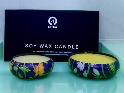 Meena Urli Candle (Set of2) - Soy Wax Candles