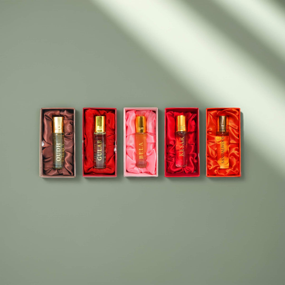 Classic Attar Collection – Oudh, Gulab, Bela, Kesar & Sandalwood | Long-Lasting Natural Scents